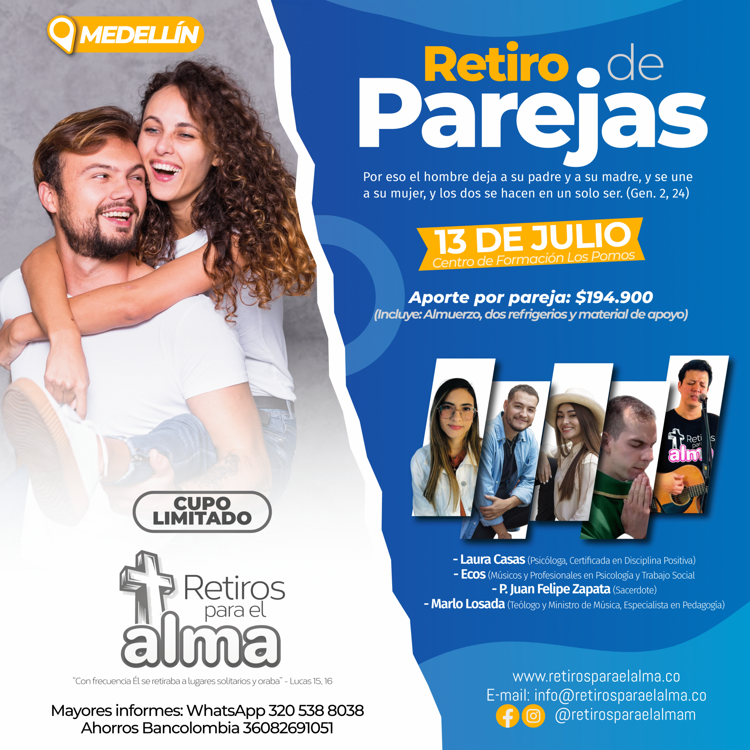 Retiro de Parejas Medellín