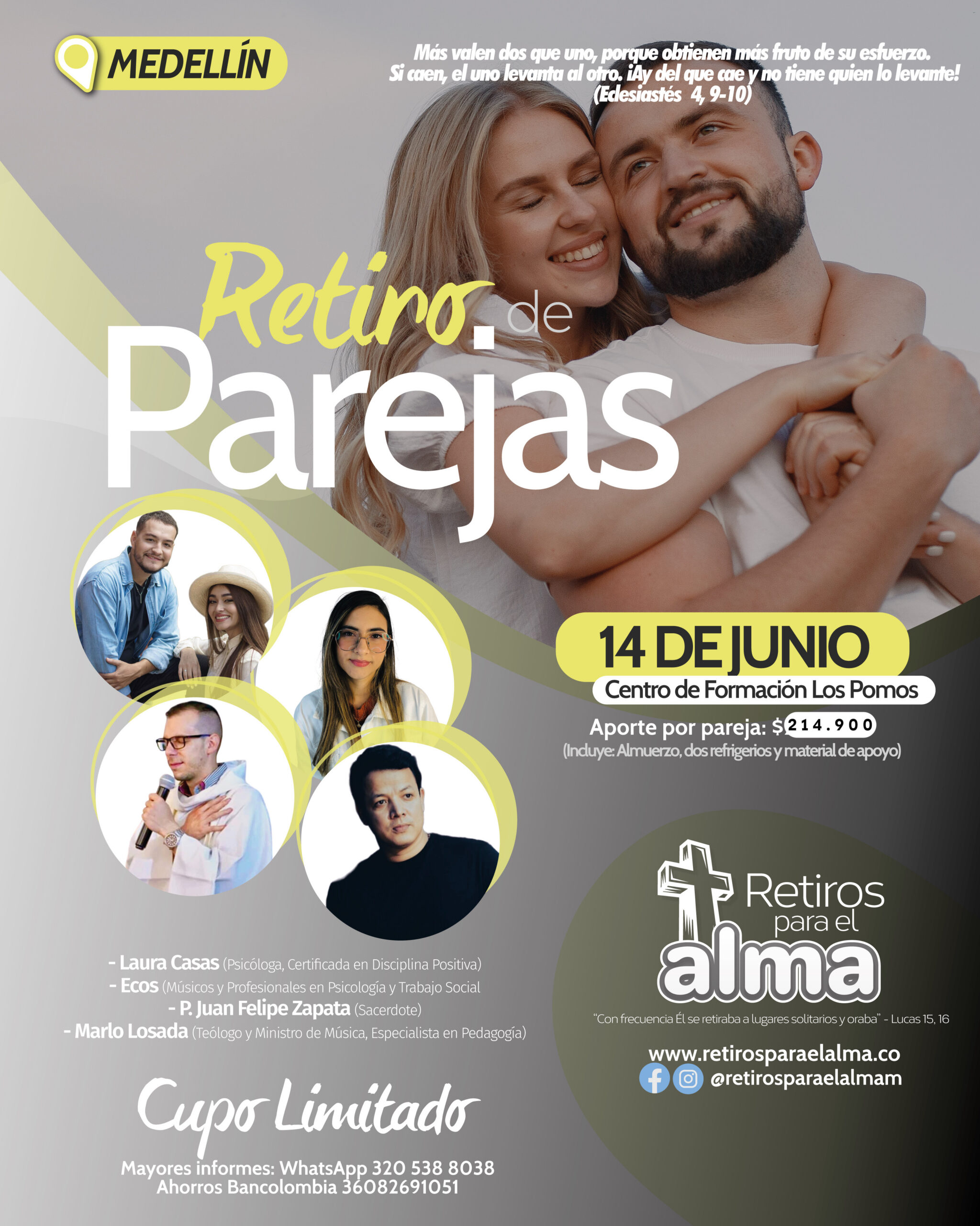 Retiro de parejas en Medellín