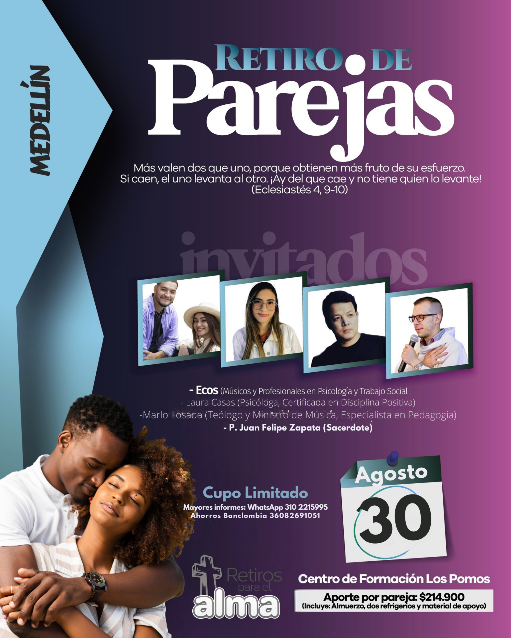 Retiro de parejas en Medellín