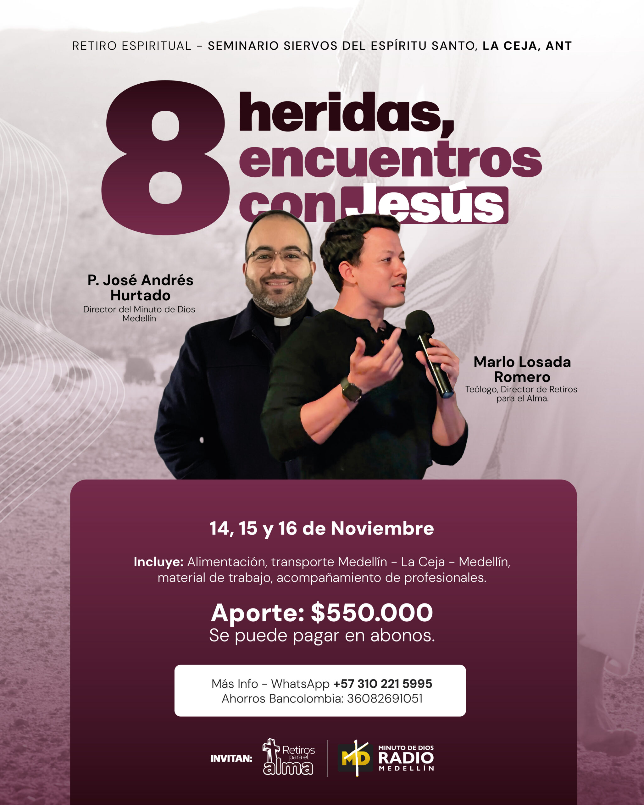 Retiro 8 heridas, 8 encuentros con Jesús